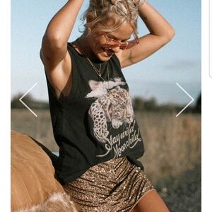 Stay Wild Moonchild Black Muscle Tee